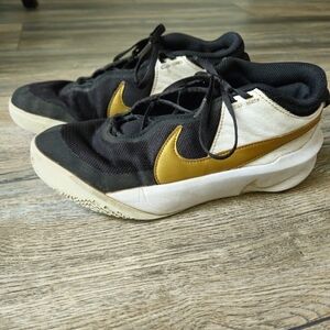 Nike Black and Gold Sneakers